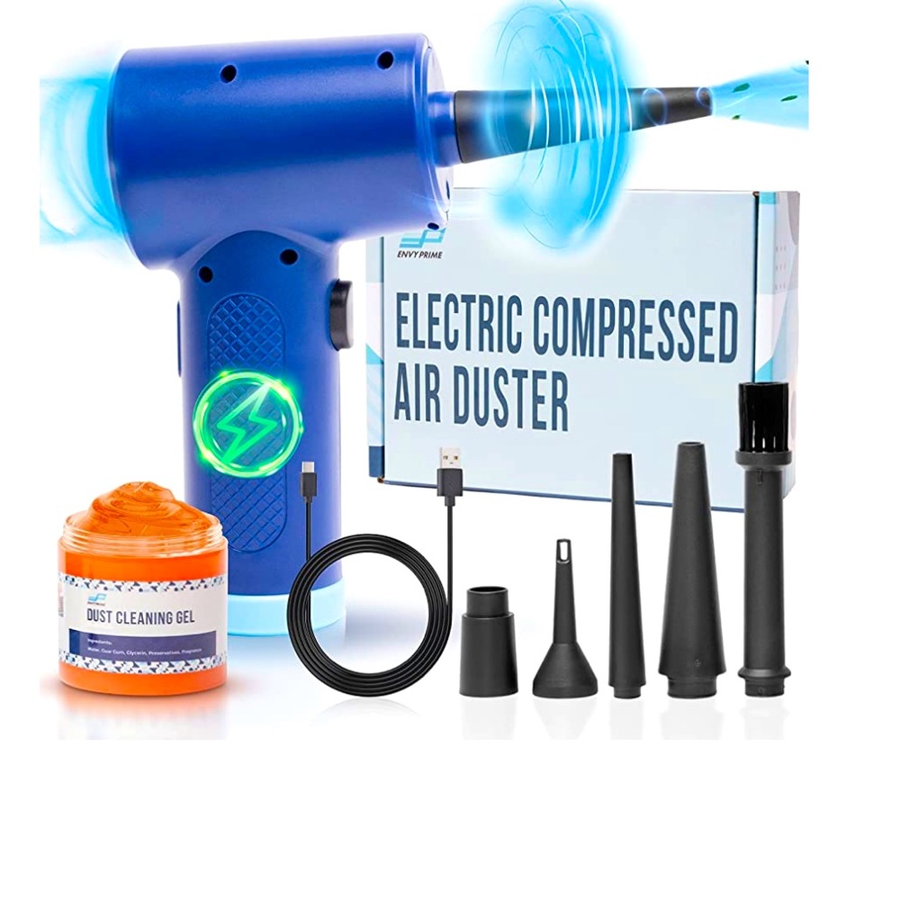 Electric Compressed Air Dusters - Portable Rechargeable Electric Air Duster
